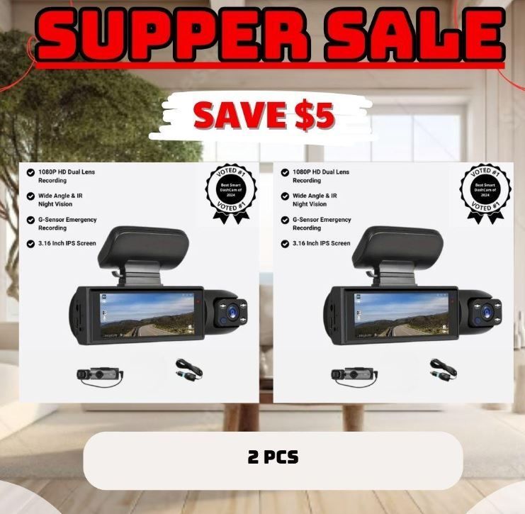 Enesy Front & Rear Dash Cam - Image 2