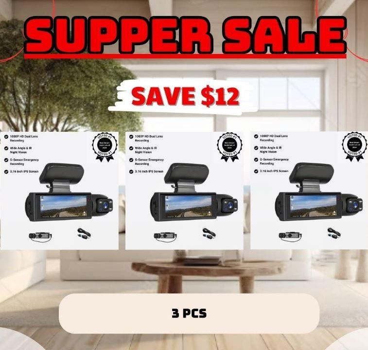 Enesy Front & Rear Dash Cam - Image 3