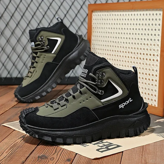 Limited Time Sale 50 OFF Mens Outdoor Hiking Boots Work boots- Waterproof Non-Sl - Image 2