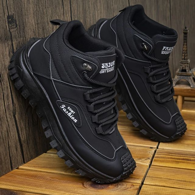 Limited Time Sale 50 OFF Mens Outdoor Hiking Boots Work boots- Waterproof Non-Sl - Image 8