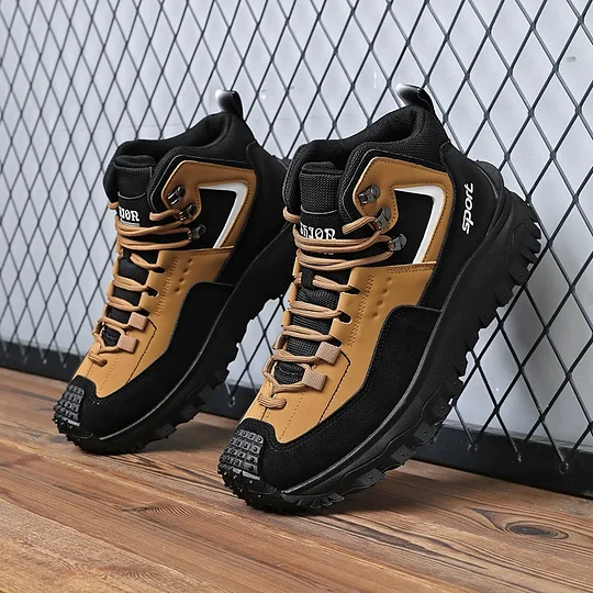 Limited Time Sale 50 OFF Mens Outdoor Hiking Boots Work boots- Waterproof Non-Sl - Image 9