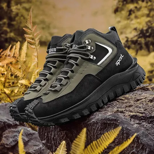 Limited Time Sale 50 OFF Mens Outdoor Hiking Boots Work boots- Waterproof Non-Sl - Image 15