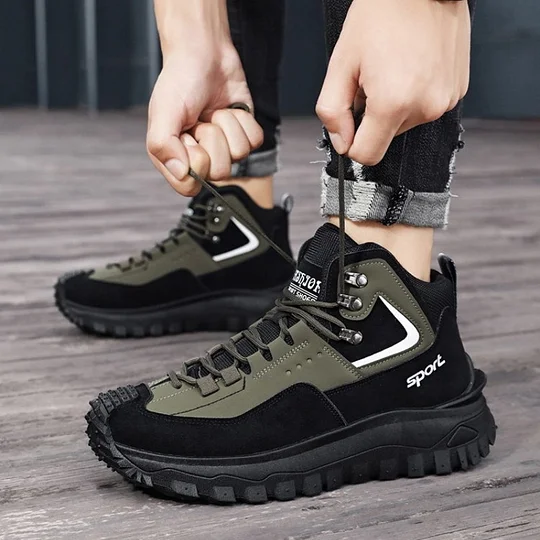 Limited Time Sale 50 OFF Mens Outdoor Hiking Boots Work boots- Waterproof Non-Sl - Image 23