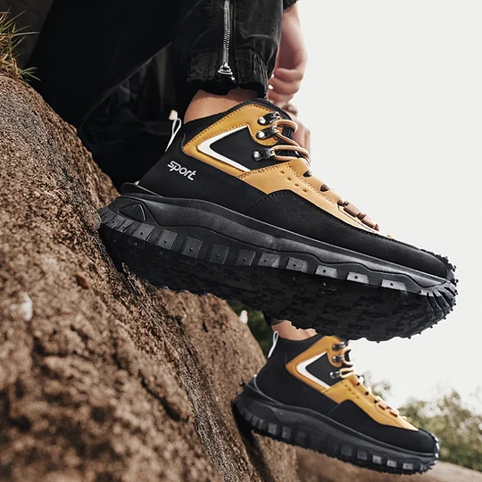 Limited Time Sale 50 OFF Mens Outdoor Hiking Boots Work boots- Waterproof Non-Sl - Image 25