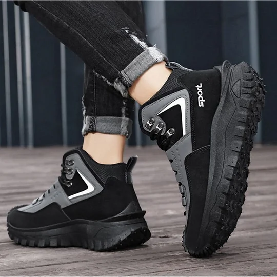 Limited Time Sale 50 OFF Mens Outdoor Hiking Boots Work boots- Waterproof Non-Sl - Image 26