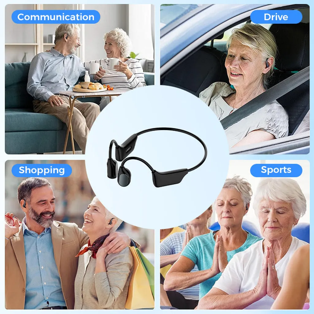 LIMITED TIME OFFERYUNPSO Bone Conduction Smart Hearing Aid Bluetooth Earphones - Image 7