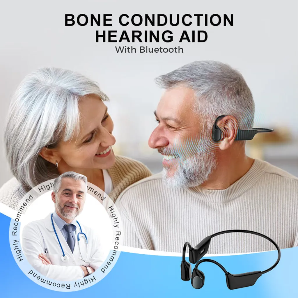 LIMITED TIME OFFERYUNPSO Bone Conduction Smart Hearing Aid Bluetooth Earphones - Image 8