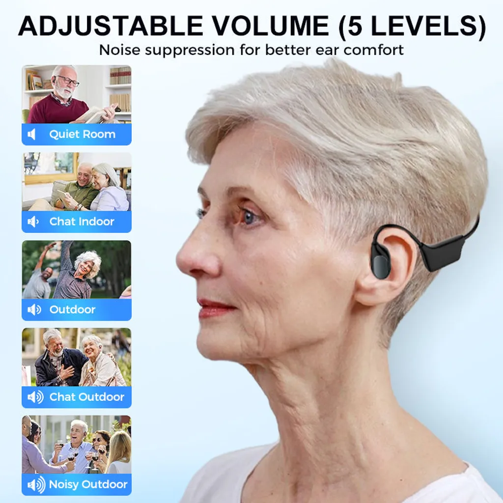 LIMITED TIME OFFERYUNPSO Bone Conduction Smart Hearing Aid Bluetooth Earphones - Image 9