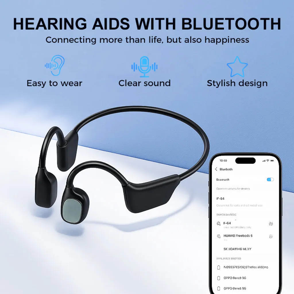LIMITED TIME OFFERYUNPSO Bone Conduction Smart Hearing Aid Bluetooth Earphones - Image 10